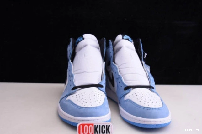 Cheap HIGH 1 UNIVERSITY WHITE RETRO AIR BLUE BLACK JORDAN 555088-134 0816